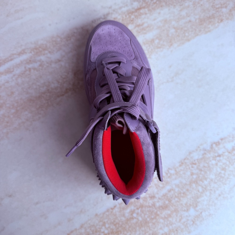 Christian Louboutin Astroloubi Mid-top Sneakers Purple Suede Leather EU-41 - Picture 11 of 16